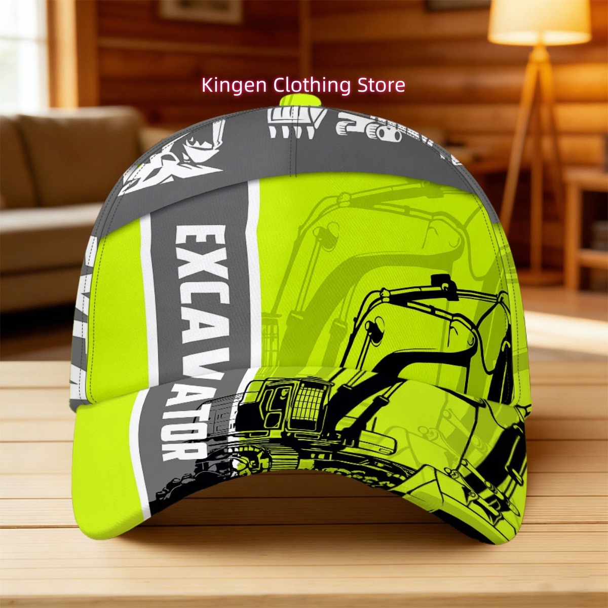 Heavy Equipment Vector - Boné Snapback Ajustável com Estampa de