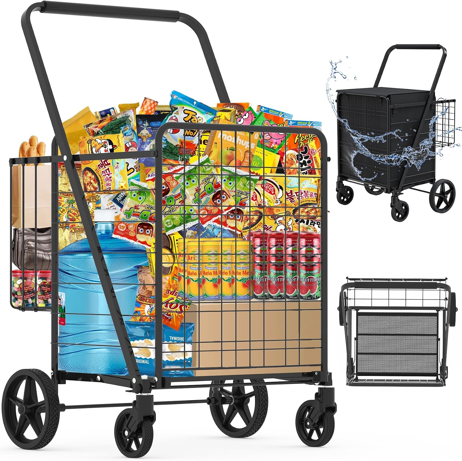Heavy Equipment Washing - Carrinho de Compras Dobrável Reforçado com