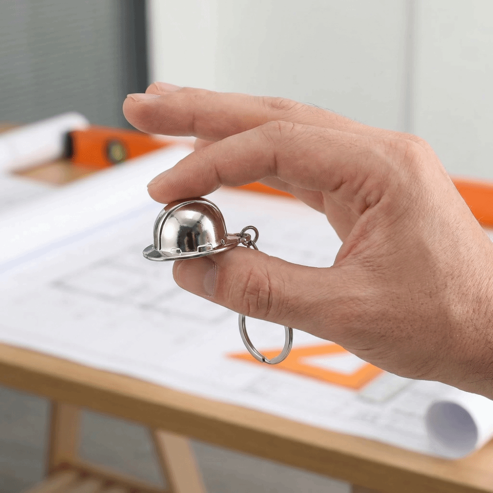 Chaveiro de Capacete de Segura - Heavy Equipment Keychain avaliação e preço