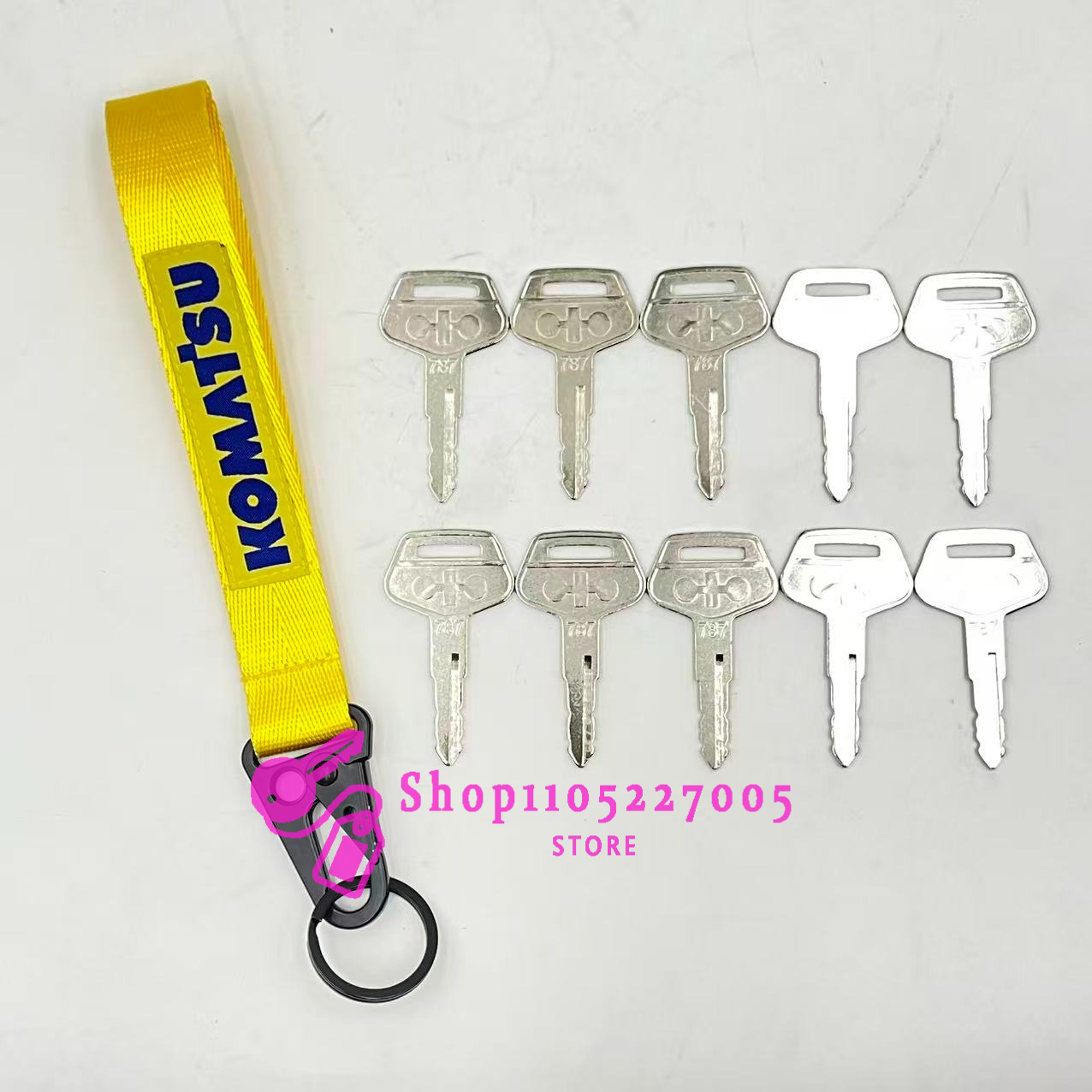 2/5/10 PEÇAS Chave 787 para Eq - Heavy Equipment Keychain avaliação e preço
