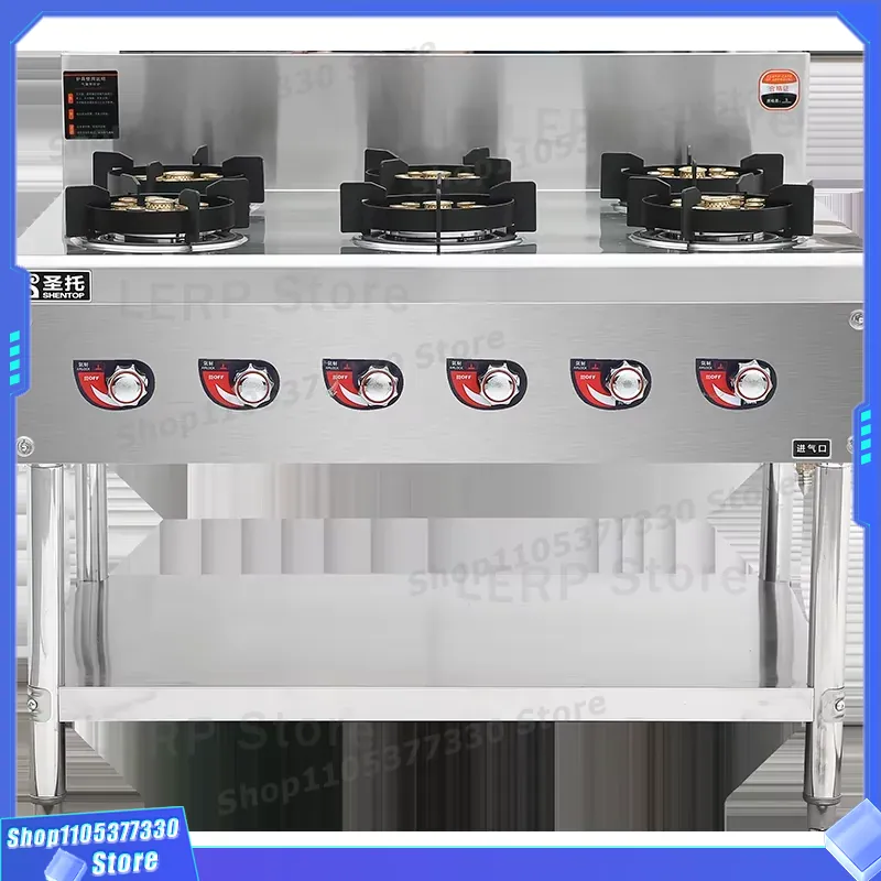 Fogão a Gás Comercial de 6 Que - Heavy Equipment Kitchen avaliação e preço